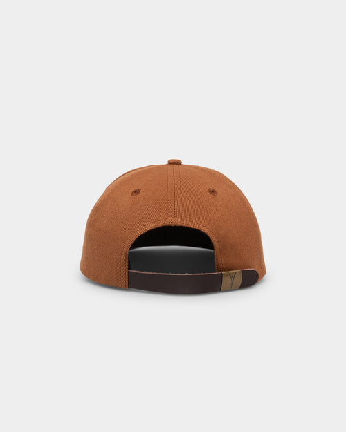 Carre Floraux Wool Strapback Tobacco
