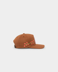 Carre Floraux Wool Strapback Tobacco