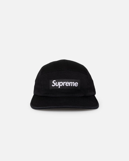 Supreme Washed Chino Twill Camp Cap Black