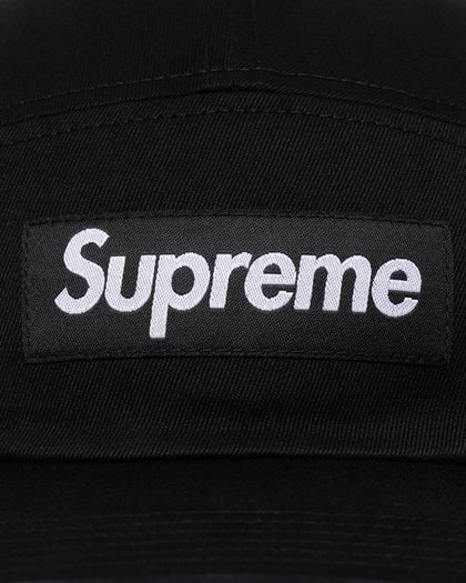 Supreme Washed Chino Twill Camp Cap Black