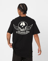Stussy Skull Wings 50-50 T-Shirt Pigment Black