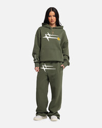 Loiter Hybrid Premium Hoodie Olive