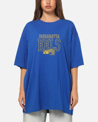 Bleacher Athletic Parramatta Eels NRL Embroidered Logo T-Shirt Blue