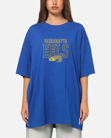 Bleacher Athletic Parramatta Eels NRL Embroidered Logo T-Shirt Blue