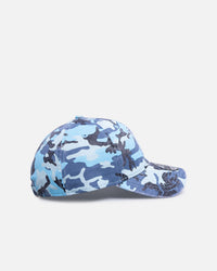 New Era Los Angeles Dodgers 'Frayed Washed Camo' 9TWENTY Strapback Pastel Blue