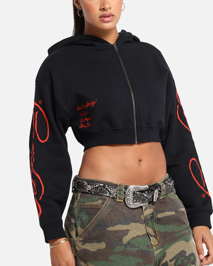Ed Hardy Women's Love Kills Slowly Hoodie Black