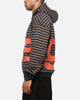 X-Large Mocha Captain Zip Hoodie Black