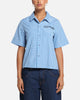 Ed Hardy Panther Button-Up Shirt Blue