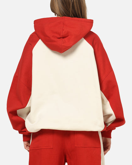 Carre Sport C Hoodie Off White/Red