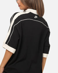 Nike Sportswear Club Oversized Futbol Polo Shirt Black