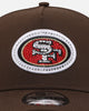 New Era San Francisco 49ers 'Diamante' 9FORTY A-Frame Snapback Walnut