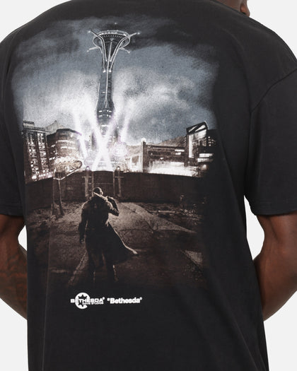 73Studio X Fallout NCR Ranger T-Shirt Black Acidwash
