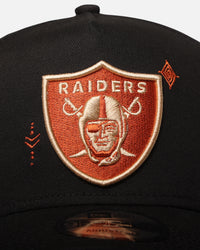 New Era Las Vegas Raiders 'Sunset Trails 2.0' 9FORTY A-Frame Snapback Black