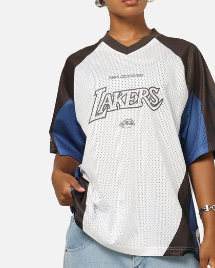 Mitchell & Ness Los Angeles Lakers Warehouse Rave Jersey White/Brown