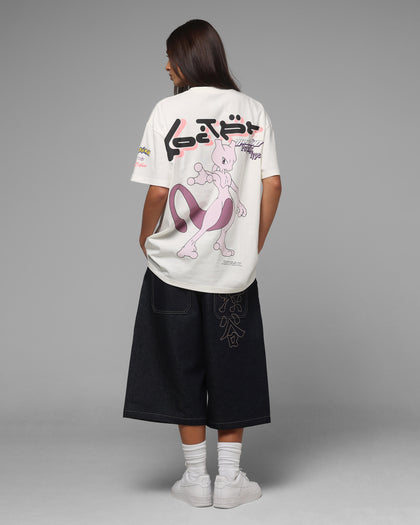 Pokémon By Loiter Mewtwo Heavyweight T-Shirt Off White