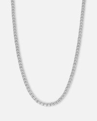 Saint Morta 4.3mm Smooth Cut Cuban Chain White Gold