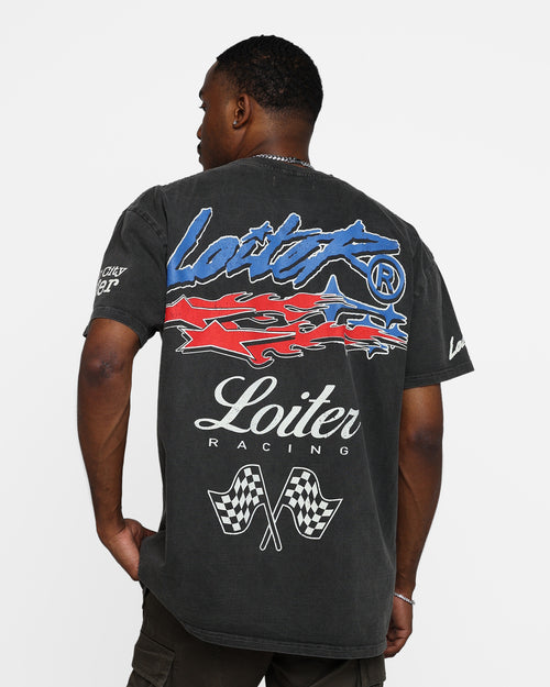 Loiter Rage Racer Vintage T-Shirt Black Wash