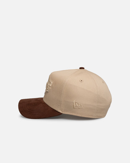 New Era Los Angeles Lakers 'Oat Walnut Suede' 9FORTY A-Frame Snapback Brown