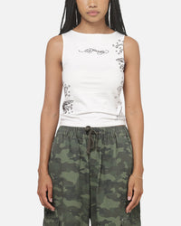 Ed Hardy Women's Koi Tank White