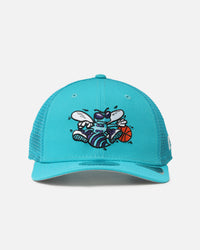 New Era Charlotte Hornets 'HWC' 9SEVENTY Trucker Stretch Snapback Turquoise