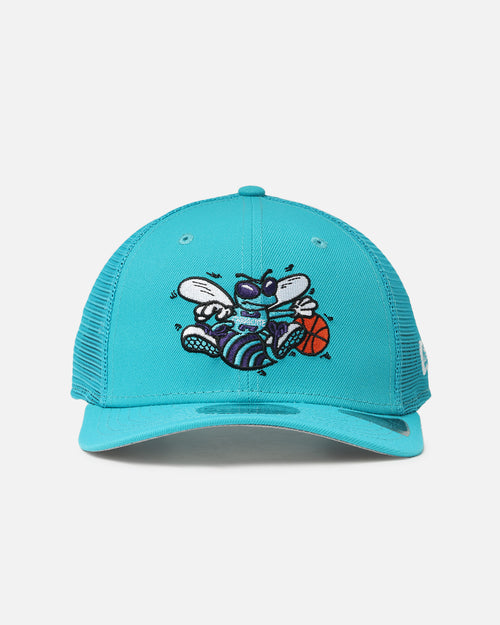 New Era Charlotte Hornets 'HWC' 9SEVENTY Trucker Stretch Snapback Turquoise