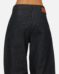 Carre Lockout Pinstripe Baggy Pants Navy Pinstripe