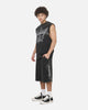 Saint Morta Scripted Baggy Shorts Washed Black