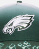 New Era Philadelphia Eagles 'Sundyed Flames' 9FORTY A-Frame Snapback Pine Green