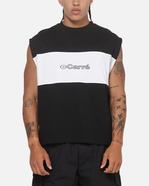 Carre Circuit Panel Muscle T-Shirt Black/White