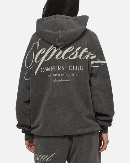 Represent Owners Club Script Hoodie Vintage Grey