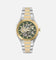 Aston Martin TKS Case Bertelli Green Dial Two-Tone Bracelet Watch Silver/Gold/Green