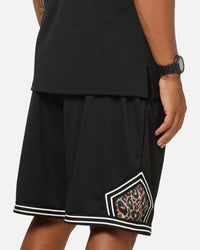 Mitchell & Ness NBA Leopard Diamond Shorts Black/Leopard