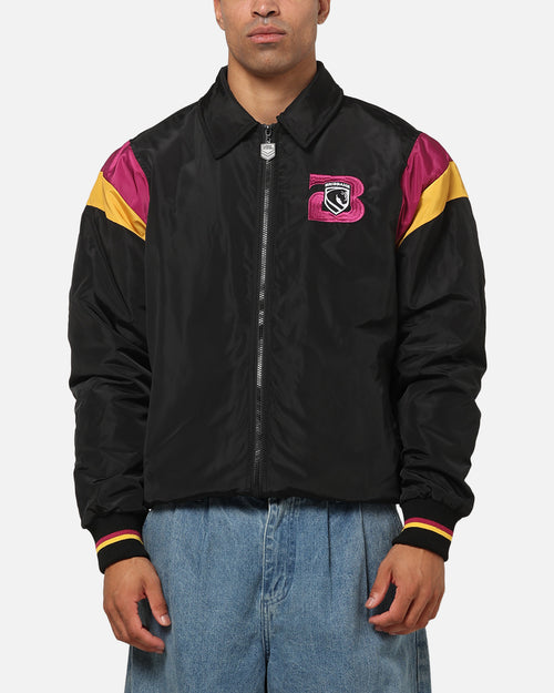 Bleacher Athletic Brisbane Broncos NRL Legacy Baseball Jacket Black