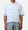 MNML Cropped Short Sleeve Shirt Light Blue