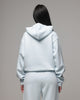 American Thrift Women's Classic Zip Hoodie Light Blue