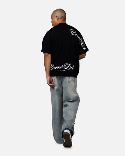 Carre Side Script Oversized T-Shirt Black/White