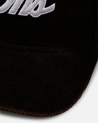 New Era Detroit Lions 'Washed Black NFL Golfer' Corduroy Golfer Snapback Washed Black