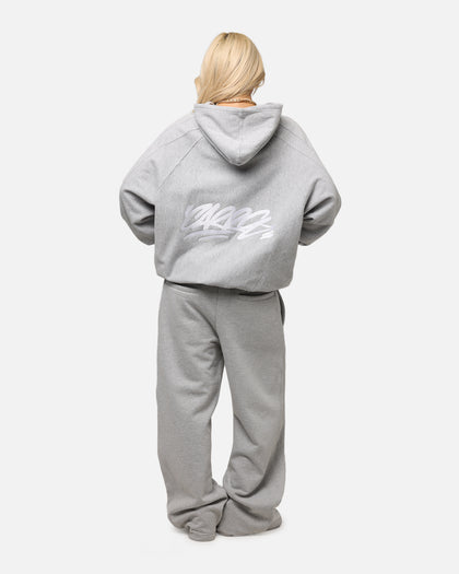 Carre Grit Zip Hoodie Grey Marle