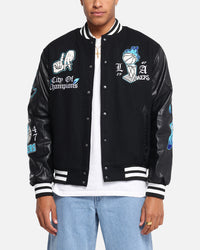 Mitchell & Ness Los Angeles Lakers City Of Champions Varsity Jacket Black
