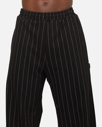 Carre Studio Trackpants Black Pinstripe
