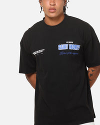 Saint Morta Rise Up Boxy T-Shirt Black Acidwash