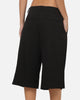 Carre Heritage Pleated Shorts Black Pinstripe
