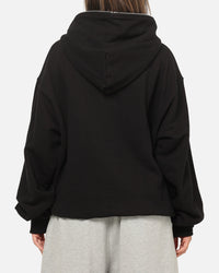 American Thrift Leisure Quarter Zip Hoodie Black