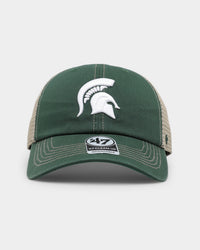 47 Brand Michigan State Spartans Trawler '47 Clean Up Strapback Dark Green