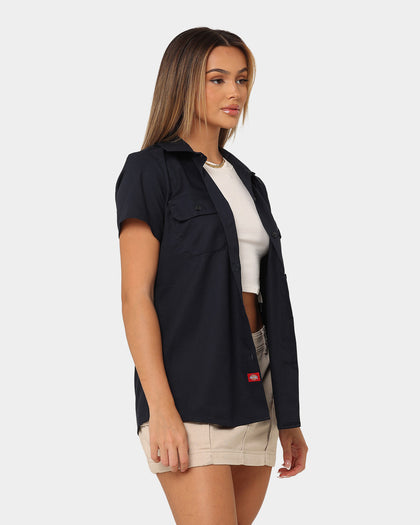 Dickies Women's 574 Short Sleeve Work Shirt Dark Navy