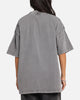 Carre Sacred Letter Mock Neck T-Shirt Washed Charcoal