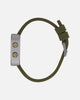 Adidas Gunmetal Aluminum Case Dial Green Silicone Strap Watch Green