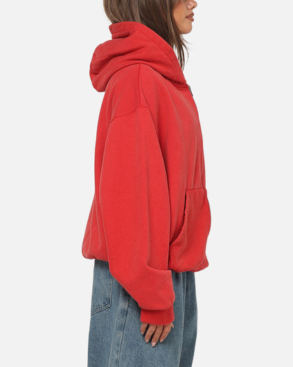 American Thrift Zip Hoodie Washed Red