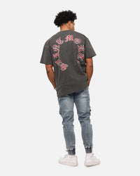 Saint Morta Worldwide Boxy T-Shirt Black Wash