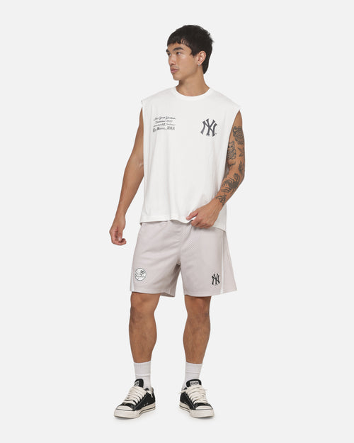 Majestic Athletic New York Yankees Team Wordmark Mesh Shorts Storm